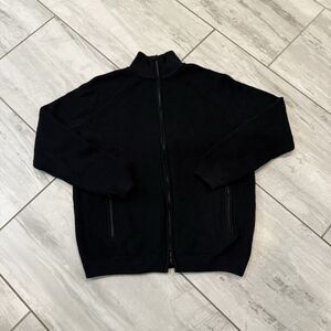 Edinburgh Knitwear Shaker knit Jacket Womens Zipper Ribbed NWT BLACK Small